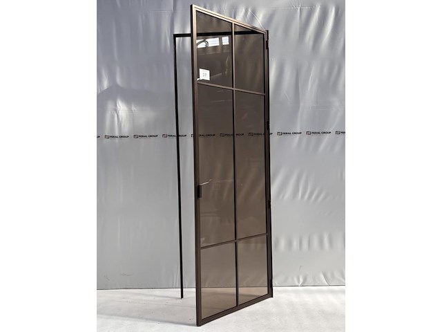 Stalen binnendeur met glaslatten - afbeelding 1 van  5