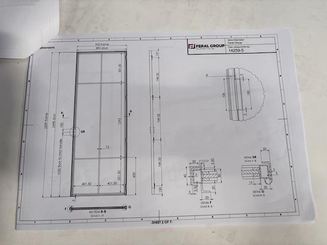 Stalen binnendeur met glaslatten - afbeelding 5 van  5