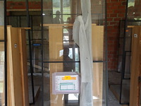 Stalen deur met glas