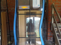 Stalen deur met glas