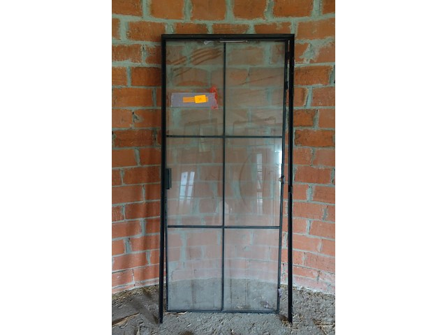 Stalen deur met glas - afbeelding 1 van  2