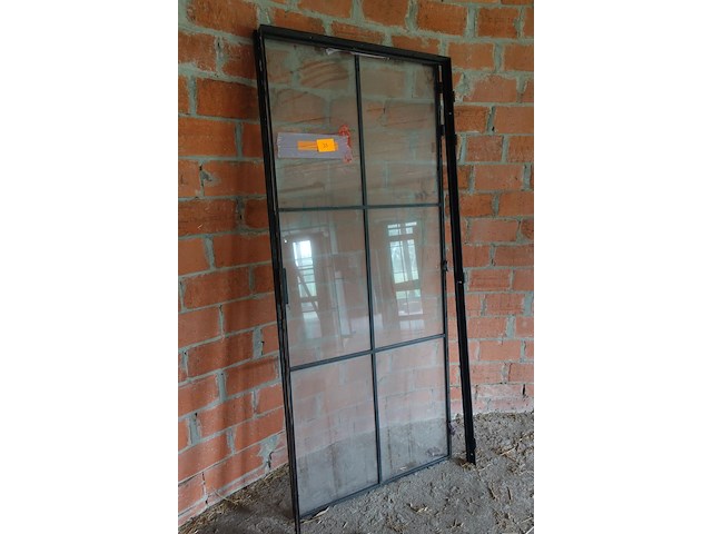 Stalen deur met glas - afbeelding 2 van  2