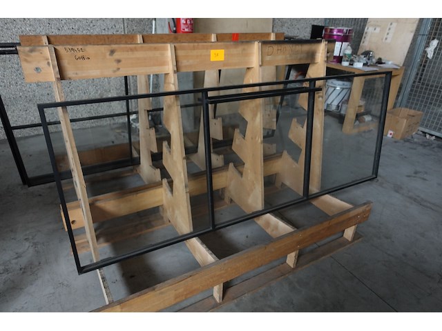 Stalen deur met glas - afbeelding 1 van  3