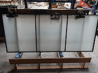 Stalen deur met melkglas - afbeelding 1 van  3
