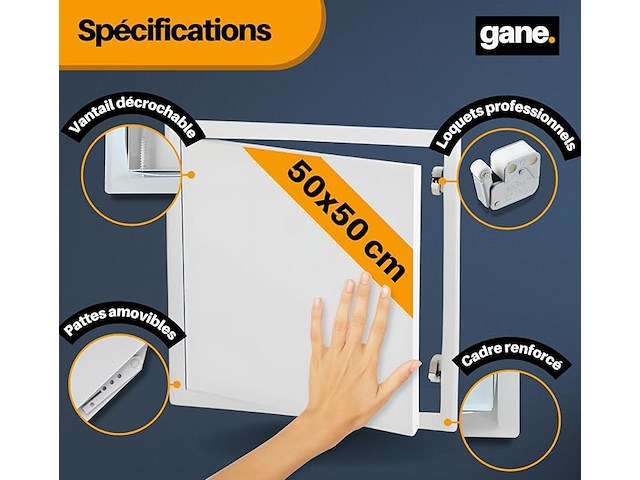 Stalen deur van 500 x 500 mm - afbeelding 3 van  4