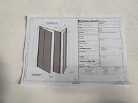Stalen deurgeheel in hoekopstelling - afbeelding 6 van  7