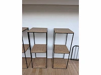 Stalen en houten planken 60x60 cm (6x) - afbeelding 3 van  6