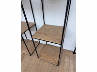 Stalen en houten planken 60x60 cm (6x) - afbeelding 4 van  6