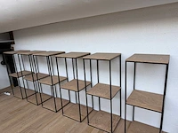 Stalen en houten planken 60x60 cm (6x) - afbeelding 6 van  6