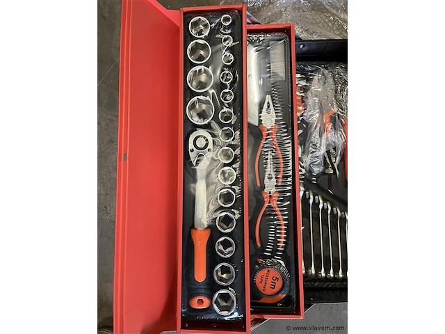 Stalen gereedschapskist met 85 stuks gereedschap - afbeelding 2 van  7