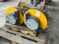 Stalen machine wielen (4x) - afbeelding 1 van  2