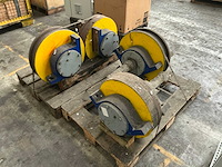 Stalen machine wielen (4x) - afbeelding 2 van  2