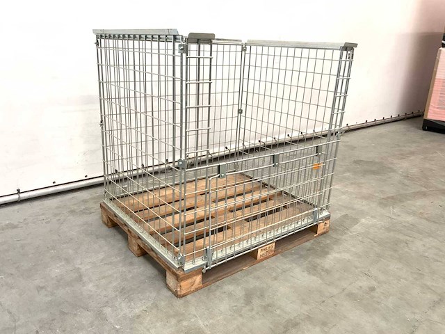 Stalen palletkooi voor blokpallets 20 stuks - afbeelding 1 van  1