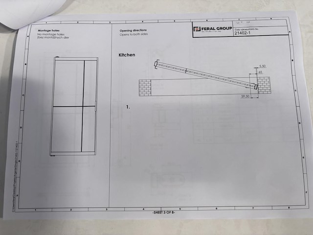 Stalen pivoterende deur afgemastikeerd - afbeelding 7 van  7