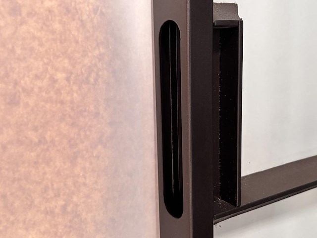 Stalen schuifdeur afgemastikeerd - afbeelding 8 van  8