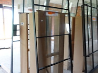 Stalen schuifdeur met glas - afbeelding 2 van  3