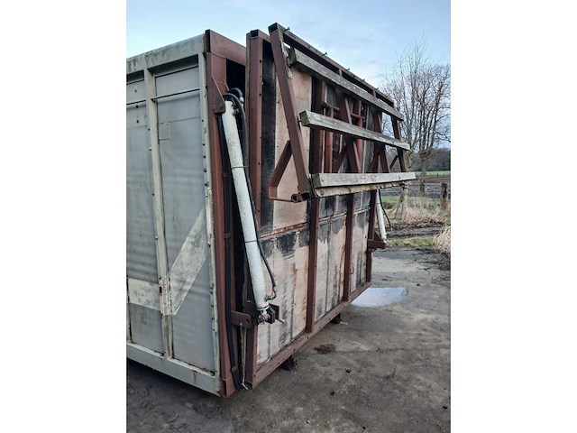 Stalen veetransportcontainer - haaksysteem - afbeelding 2 van  5