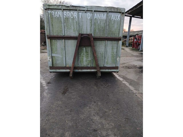 Stalen veetransportcontainer - haaksysteem - afbeelding 3 van  5