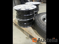 Stalen velgen voor auto peugeot 206 + 1 wiel voor renault master bestelwagen - afbeelding 7 van  8