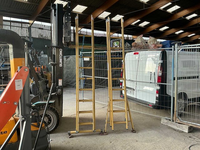 Staltor 2x10 2 delige polyester schuifladder - afbeelding 1 van  5