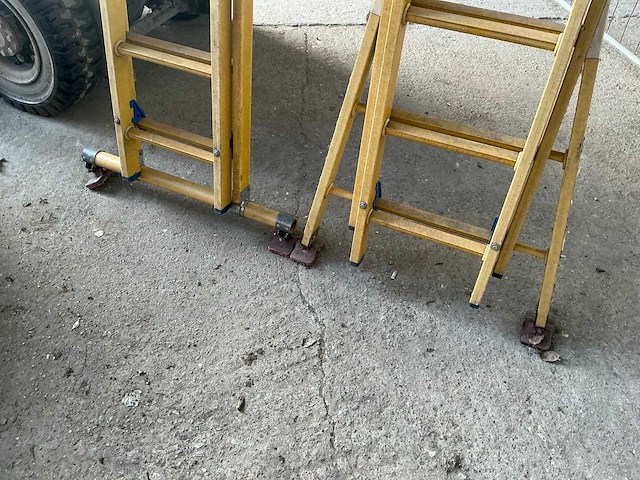 Staltor 2x10 2 delige polyester schuifladder - afbeelding 4 van  5