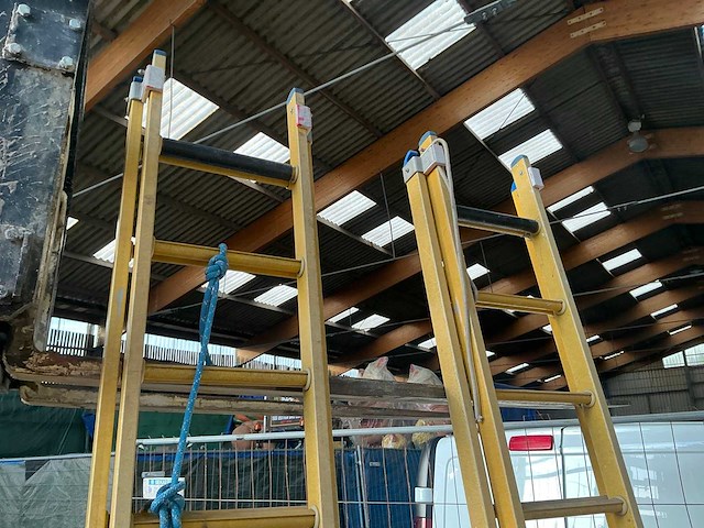 Staltor 2x10 2 delige polyester schuifladder - afbeelding 5 van  5