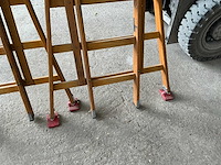 Staltor 2x12 houten schuifladder (2x) - afbeelding 4 van  4