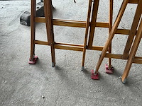 Staltor 2x12 houten schuifladder (2x) - afbeelding 2 van  3