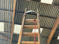 Staltor 2x15 houten schuifladder - afbeelding 3 van  4