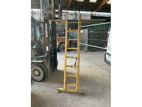 Staltor 2x8 2 delige polyester schuifladder - afbeelding 1 van  4