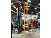 Staltor t16 2 delige houten ladder - afbeelding 1 van  5