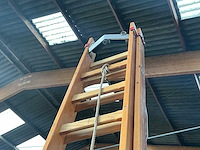 Staltor t16 2 delige houten ladder - afbeelding 4 van  5