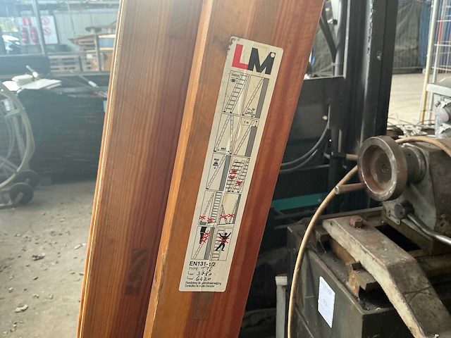 Staltor t16 2 delige houten ladder - afbeelding 5 van  5