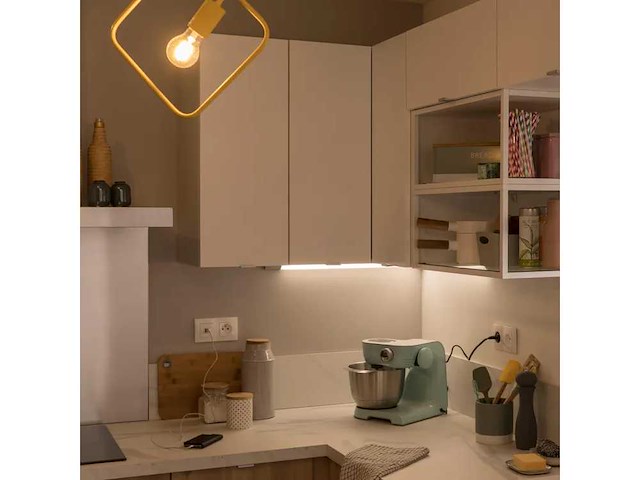 Standaard gelamineerd werkblad wit marmer, 126 x 104 cm breed, dikte 38 mm - afbeelding 6 van  10