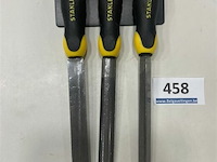Stanley 3 delige vijlenset plat - halfrond en driekant 200mm - afbeelding 3 van  3