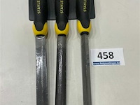 Stanley 3 delige vijlenset plat - halfrond en driekant 200mm - afbeelding 1 van  3