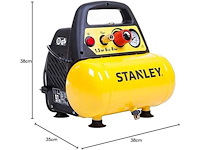 Stanley dn200/8/6 compressor drukregelaar collage en accessoires, geel - afbeelding 6 van  11