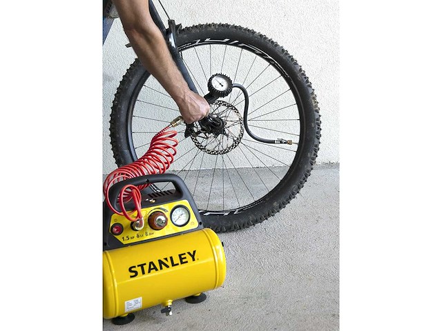 Stanley dn200/8/6 compressor drukregelaar collage en accessoires, geel - afbeelding 5 van  11