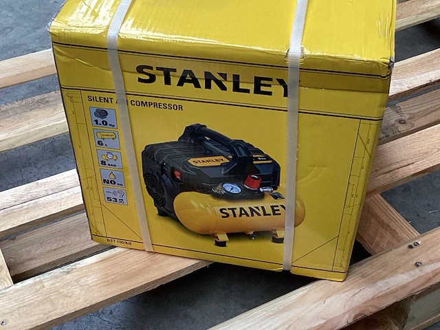 Stanley dst100/8/6 luchtcompressor silent 1pk, 8 bar - afbeelding 1 van  4