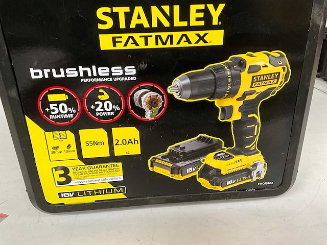 Stanley fatmax fmc607d2-qw accu schroefboormachine - afbeelding 2 van  6