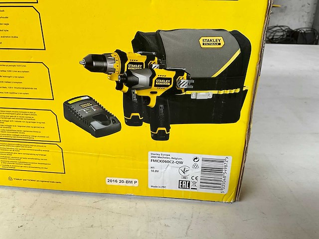 Stanley fatmax fmck060c2-qw kit boormachine en slagschroevendraaier 10,8v - afbeelding 7 van  7