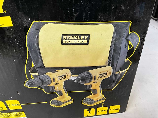 Stanley fatmax fmck062ss2-qw accuboormachine en slagschroevendraaier + 2 accu’s - afbeelding 2 van  6