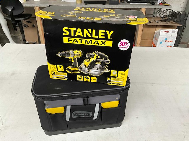 Stanley fatmax fmck462d25-qw kit klopboormachine en cirkelzaag 18v - afbeelding 7 van  10