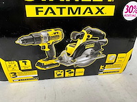 Stanley fatmax fmck462d25-qw kit klopboormachine en cirkelzaag 18v - afbeelding 9 van  10