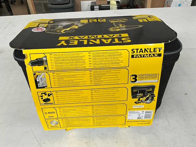 Stanley fatmax fmck462d25-qw kit klopboormachine en cirkelzaag 18v - afbeelding 10 van  10