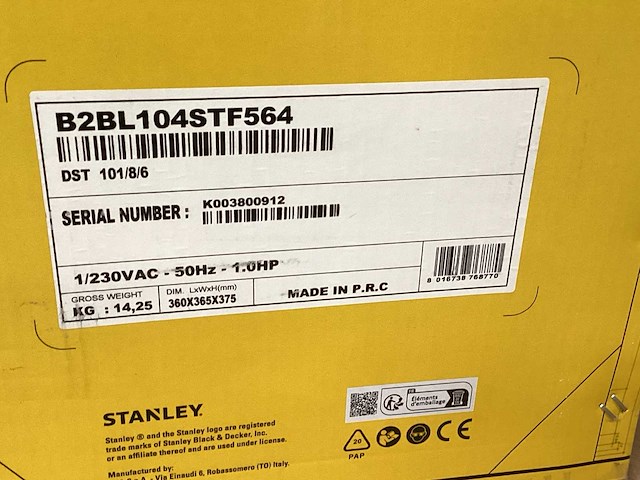 Stanley fatmax fmxcm0003e compressor 1 pk, 8 bar - afbeelding 4 van  5