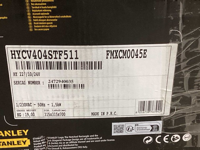 Stanley fatmax fmxcm0045e compressor 2 pk, 10 bar - afbeelding 4 van  5