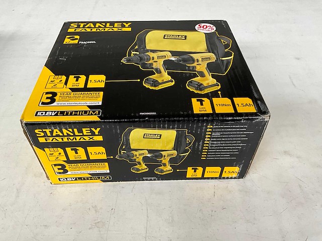 Stanley fatmax kit accuboormachine en slagschroevendraaier 10,8v - afbeelding 7 van  9