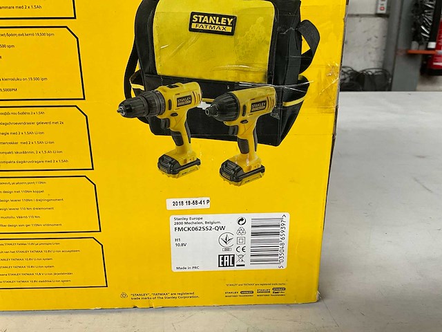Stanley fatmax kit accuboormachine en slagschroevendraaier 10,8v - afbeelding 9 van  9