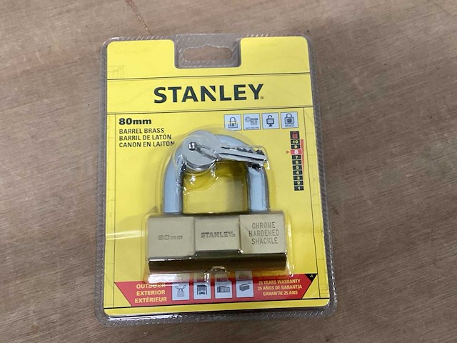 Stanley hangslot 80 mm, outdoor (6x) - afbeelding 1 van  6